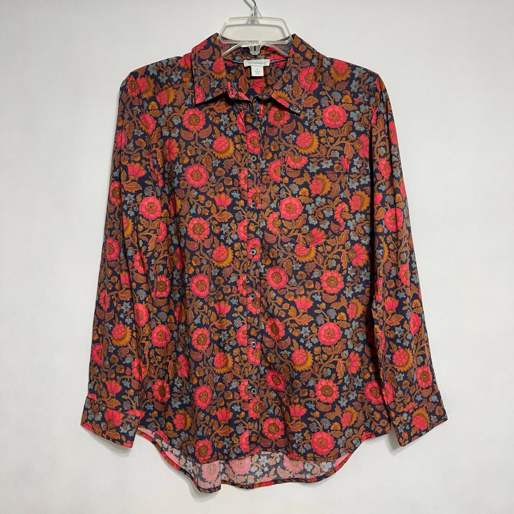 Sundance Fields Of Florals Top Shirt Multi Color … - image 1
